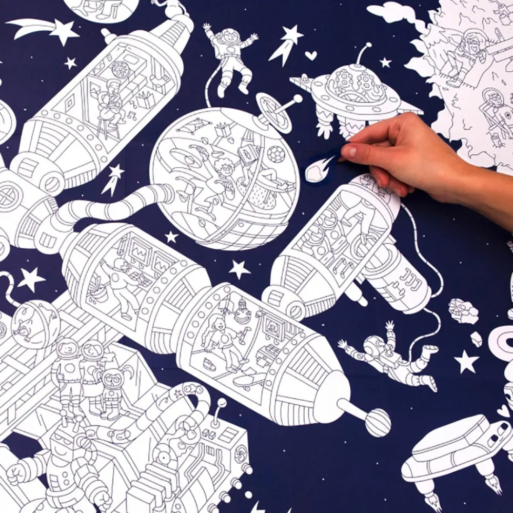 Shop Omy Giant Space Poster + Stickers
