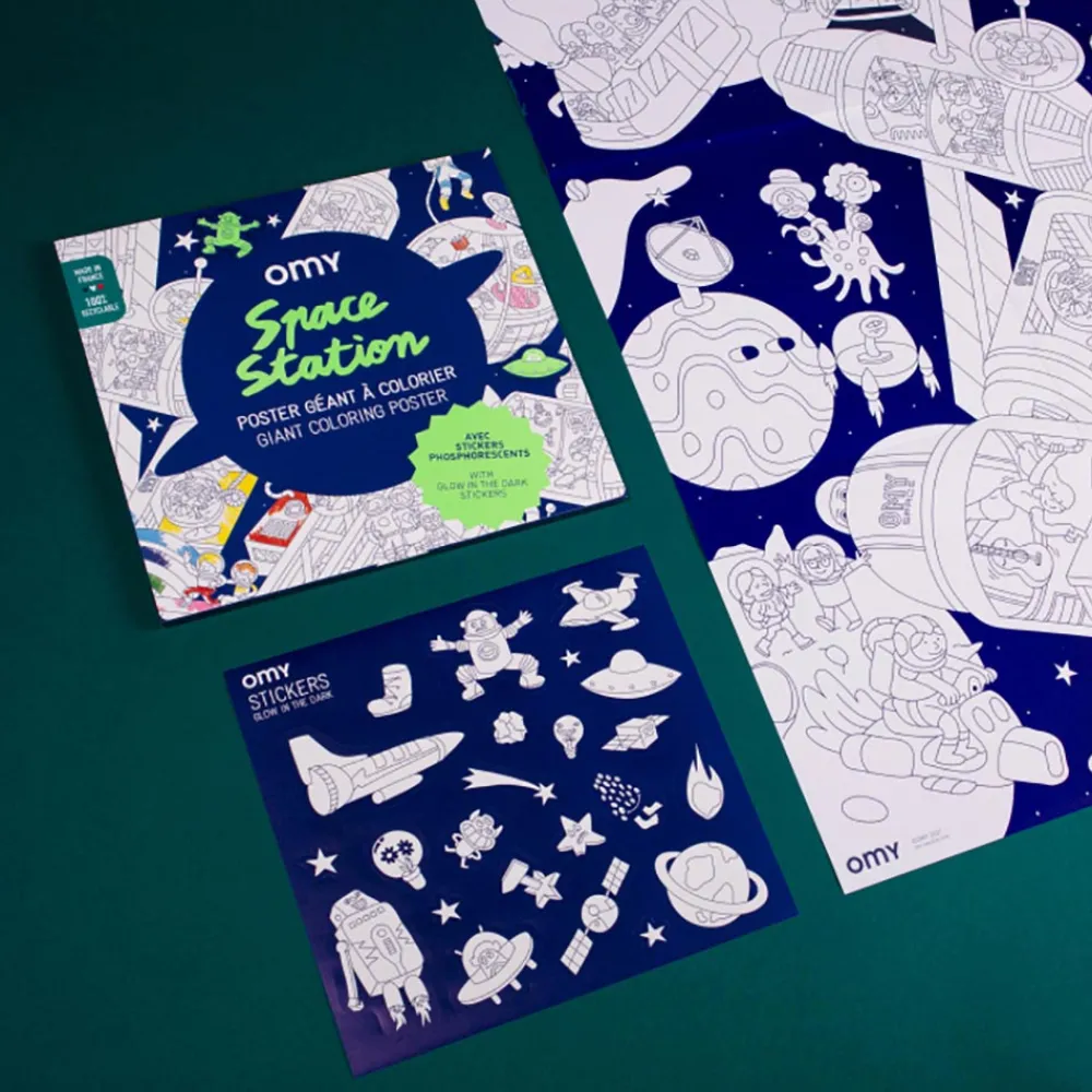 Shop Omy Giant Space Poster + Stickers
