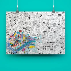 Fashion Omy Giant Surf & Skate Poster