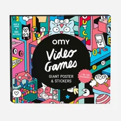 Best Sale Omy Giant Video Game Poster With Stickers