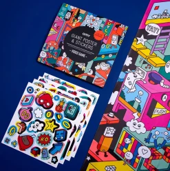 New Omy Giant Video Game Poster With Stickers