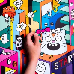 Flash Sale Omy Giant Video Game Poster With Stickers