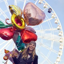 Online Party Deco Gold Engagement Ring Balloon