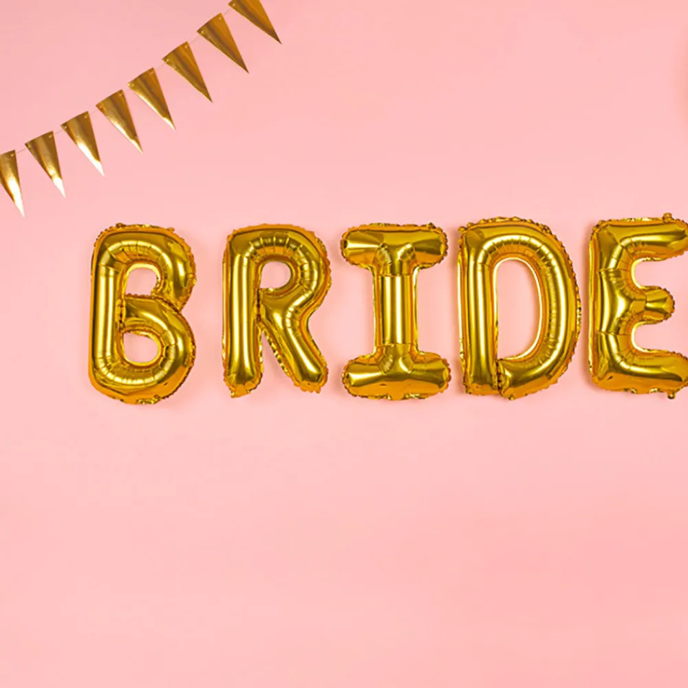 Store Party Deco Gold Letter Balloon (Small Size)