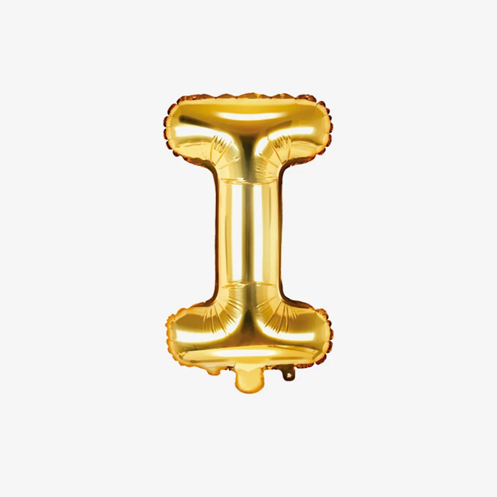 Store Party Deco Gold Letter Balloon (Small Size)