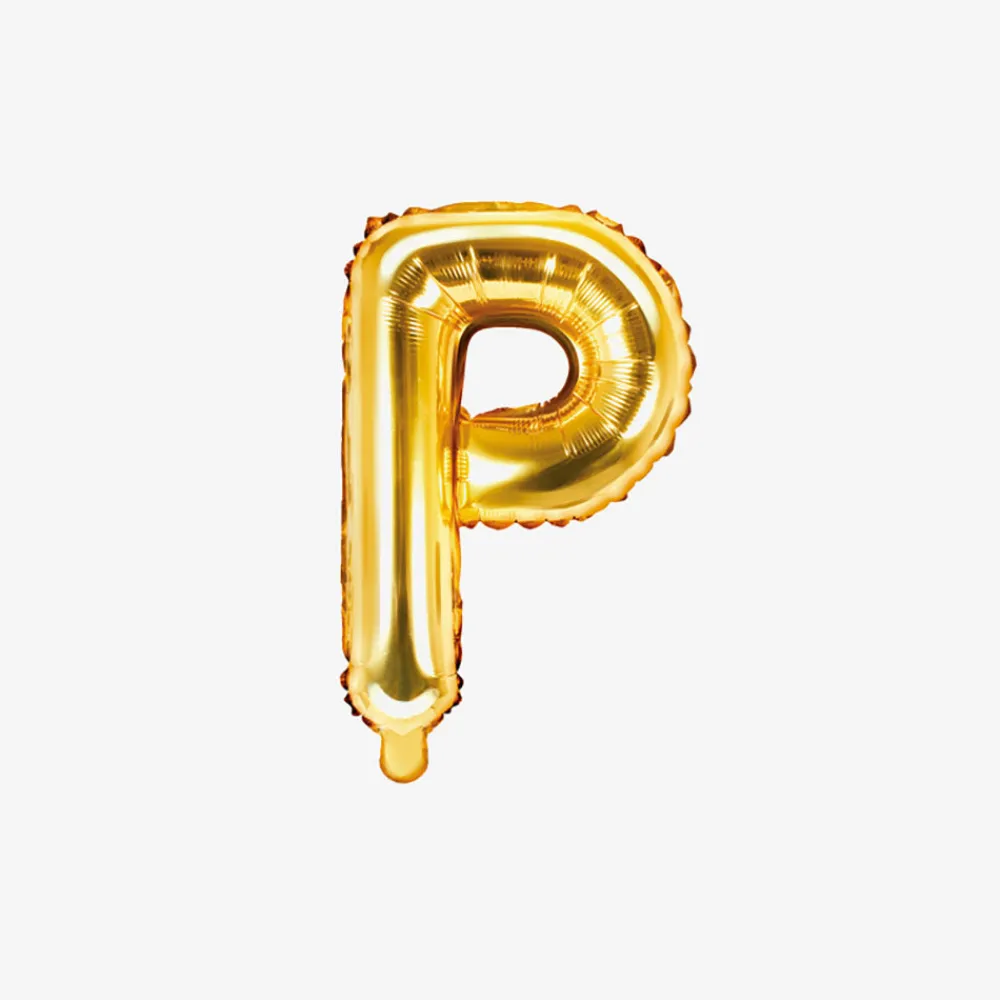 Store Party Deco Gold Letter Balloon (Small Size)