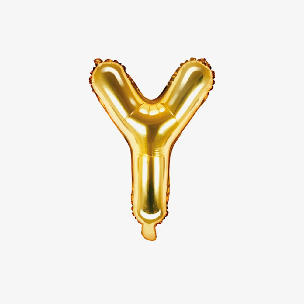 Store Party Deco Gold Letter Balloon (Small Size)