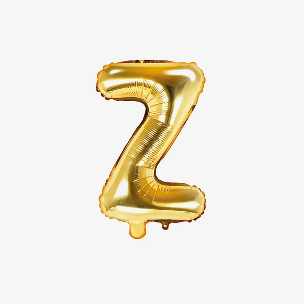 Store Party Deco Gold Letter Balloon (Small Size)