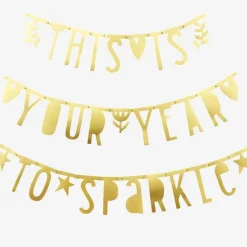 Sale A Little Lovely Company Golden Garland With Customizable Text