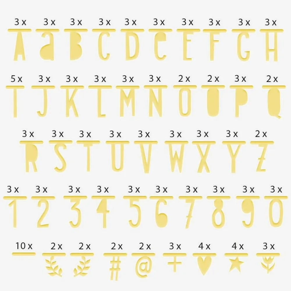 Sale A Little Lovely Company Golden Garland With Customizable Text