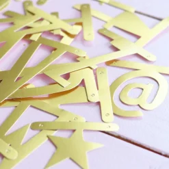 Sale A Little Lovely Company Golden Garland With Customizable Text
