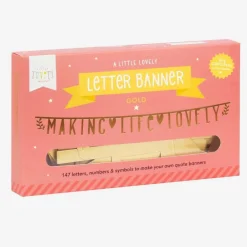 Sale A Little Lovely Company Golden Garland With Customizable Text