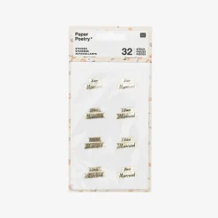 New Rico Design Golden Just Married Stickers