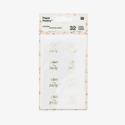 Hot Rico Design Golden Save The Date Stickers