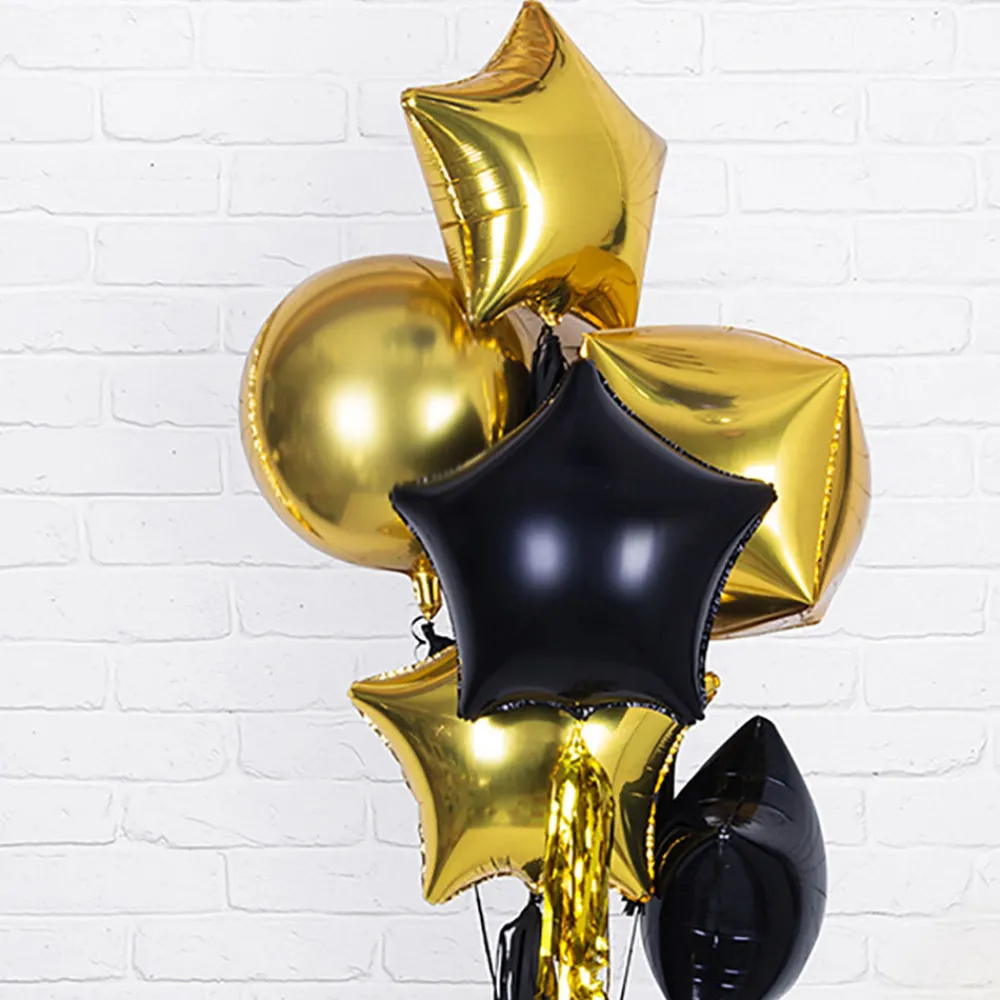 Store Party Deco Golden Star Balloon