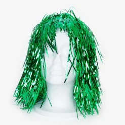 Best Sale Petit Clown Green Mylar Wig