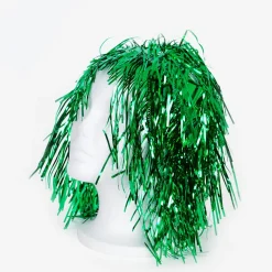 Best Sale Petit Clown Green Mylar Wig