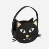 Fashion Arty Fêtes Factory Halloween Black Cat Felt Basket