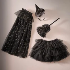 Online Ginger Ray Halloween Black Tulle Witch Cape