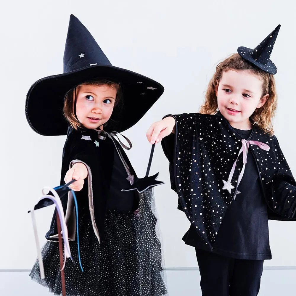 Hot Mimi & Lula Halloween Black Velvet Witch Wand