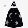 Best Sale Meri Meri Halloween Blue Velvet Magician Cape And Hat