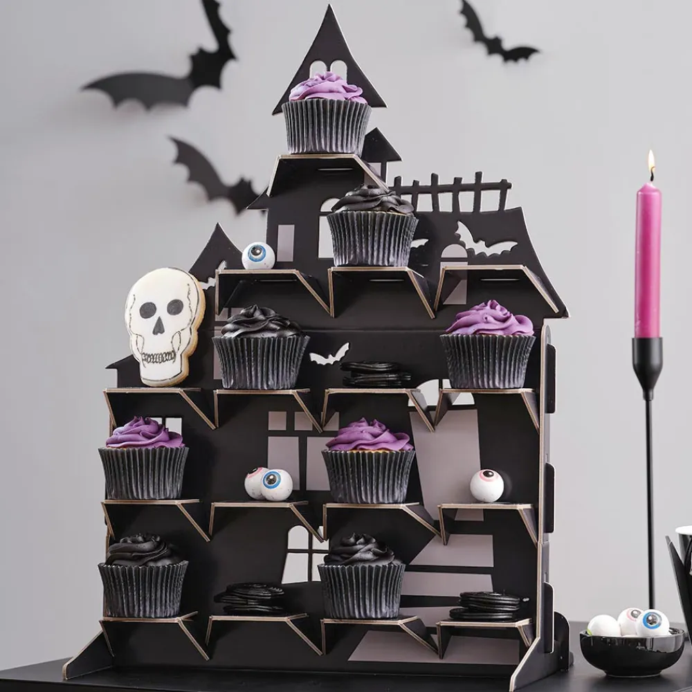 Flash Sale Ginger Ray Halloween Haunted House Cake Stand