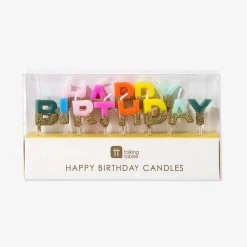 New TalkingTables Happy Birthday Rainbow Birthday Candle