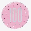 Best Sale Unique Party Helium Balloon 100 Years Pink And Holographic