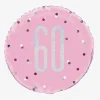 Cheap Unique Party Helium Balloon 60 Years Pink And Holographic