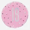 Flash Sale Unique Party Helium Balloon 18 Years Pink And Holographic