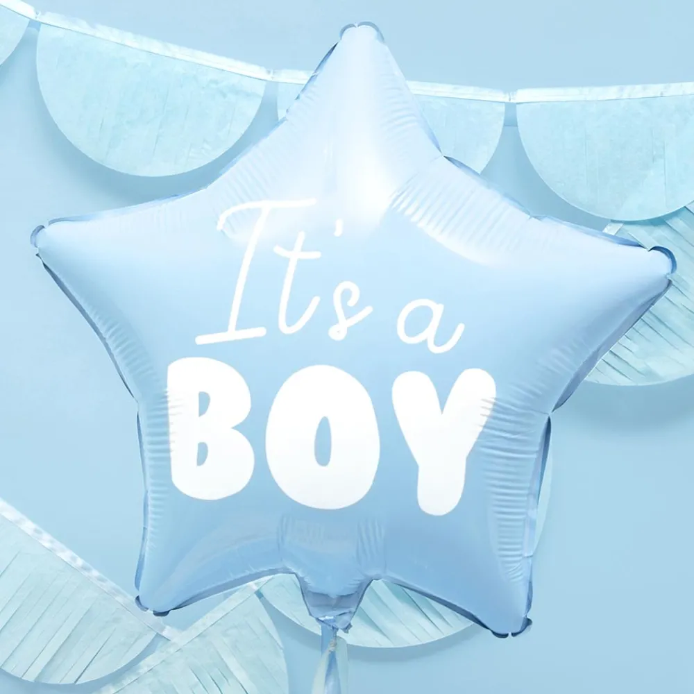 Store Party Deco It'S A Boy Blue Star Balloon