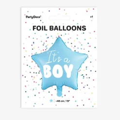 Store Party Deco It'S A Boy Blue Star Balloon