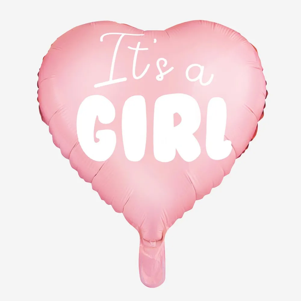 Clearance Party Deco It'S A Girl Pink Heart Balloon