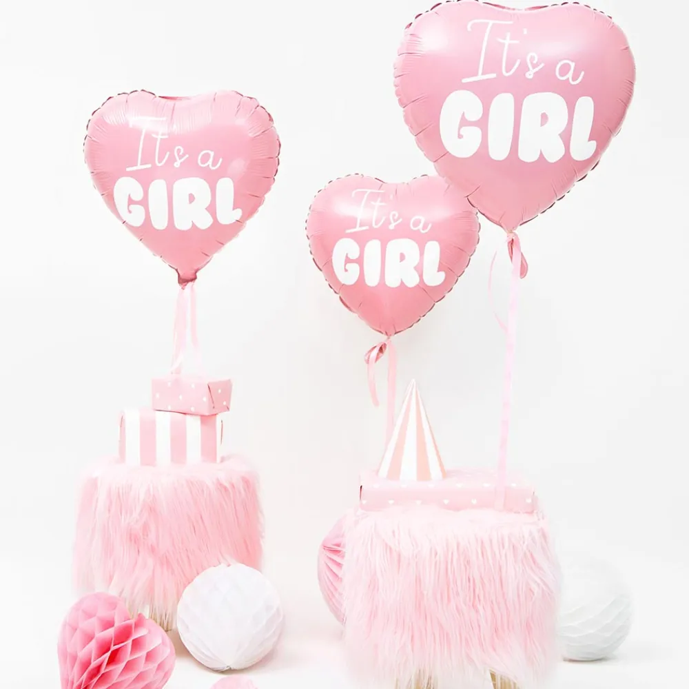 Clearance Party Deco It'S A Girl Pink Heart Balloon