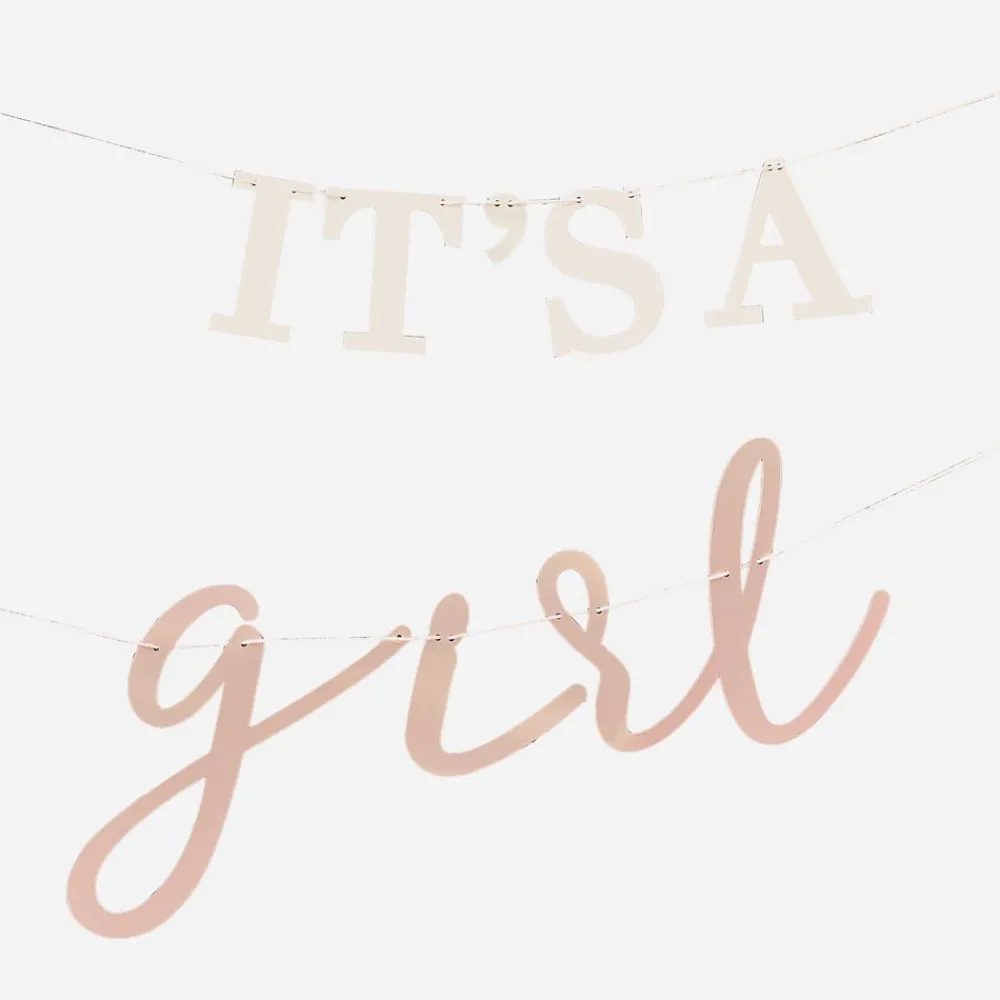 Online Ginger Ray It'S A Girl Wooden Garland