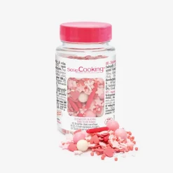 Discount ScrapCooking Jar Of Pink Mix Sweet Decorations