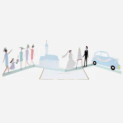 Sale Meri Meri Just Married Accordion Card