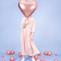 Fashion Party Deco Large Rose Gold Heart Helium Balloon