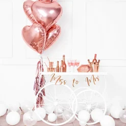Fashion Party Deco Large Rose Gold Heart Helium Balloon