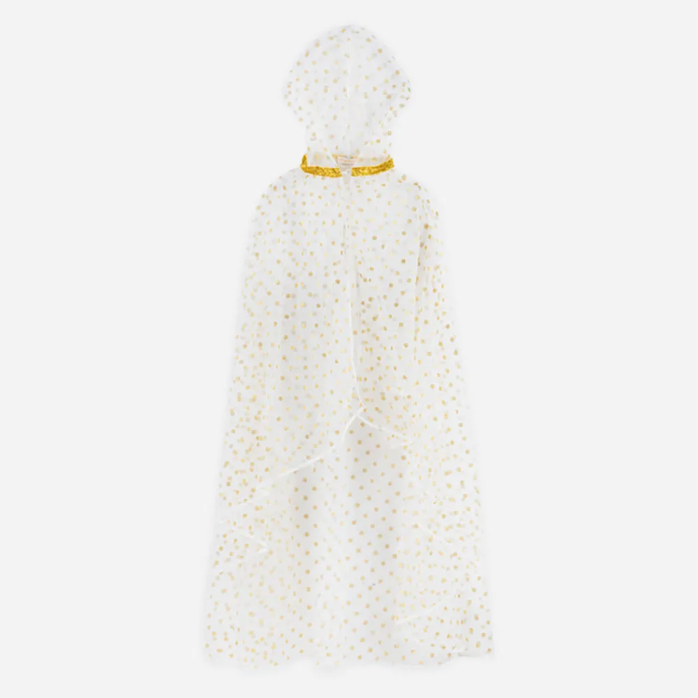 Cheap Ratatam Long Fairy Cape With Golden Polka Dots