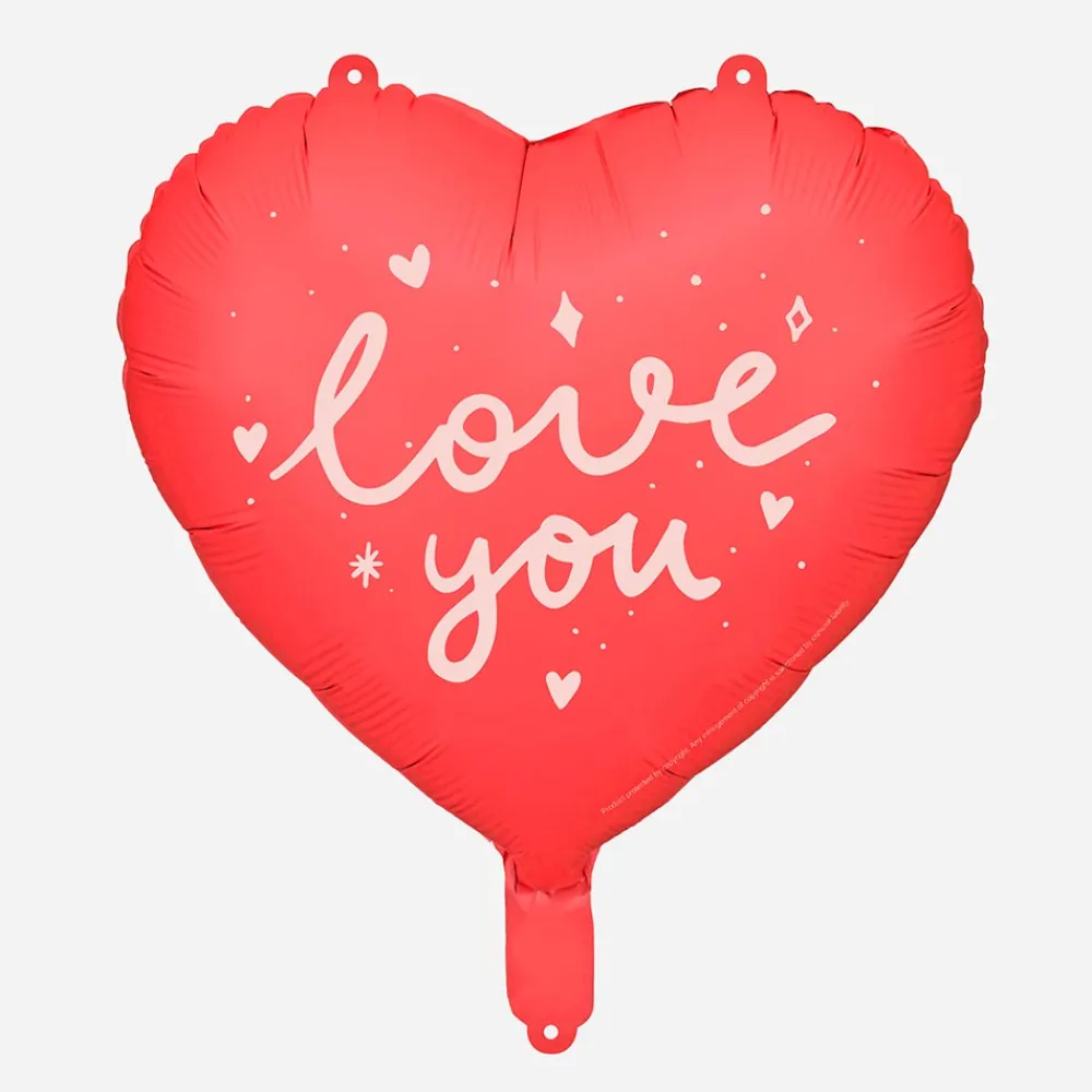 Clearance Party Deco Love You Heart Balloon