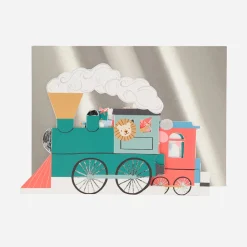 Hot Meri Meri Map Accordion Trains