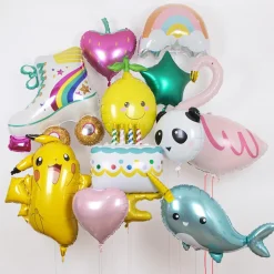 New Party Deco Matt Green Star Balloon