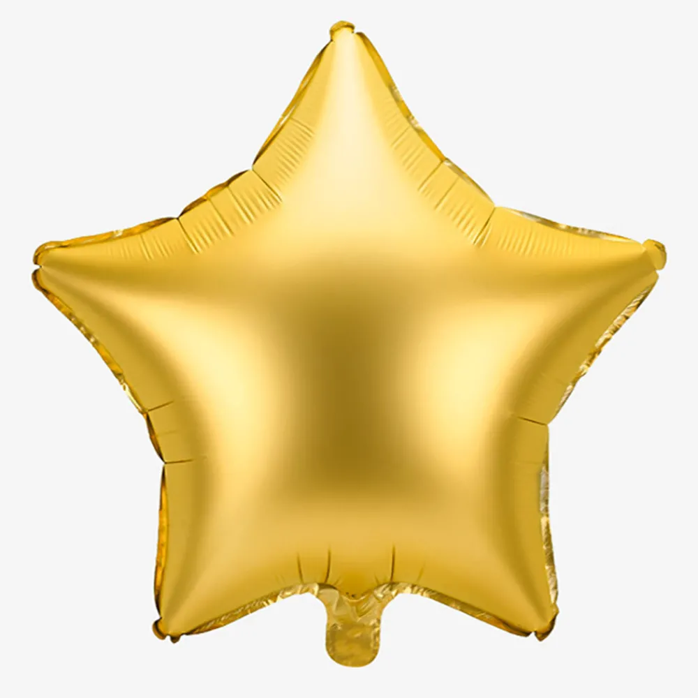 Best Party Deco Matte Gold Star Balloon