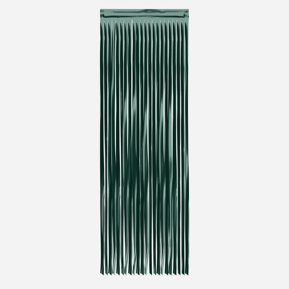 Shop Petit Clown Matte Lame Curtain - Emerald Green