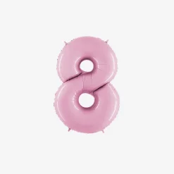 Best PMS Ballon Matte Pink Number Balloon (Small Size)