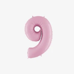 Best PMS Ballon Matte Pink Number Balloon (Small Size)