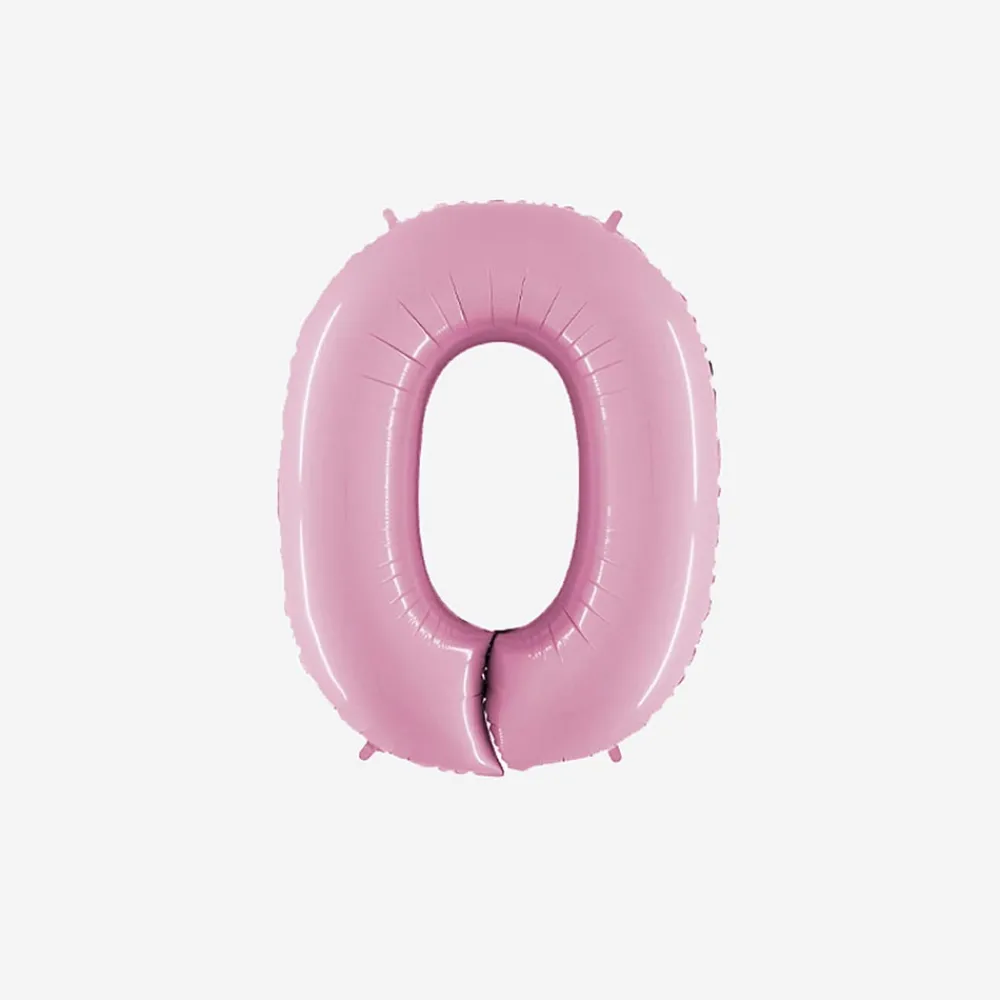 Best PMS Ballon Matte Pink Number Balloon (Small Size)