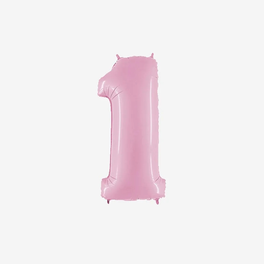 Best PMS Ballon Matte Pink Number Balloon (Small Size)