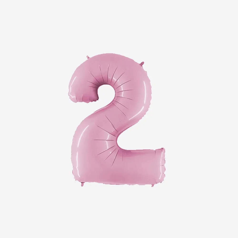Best PMS Ballon Matte Pink Number Balloon (Small Size)